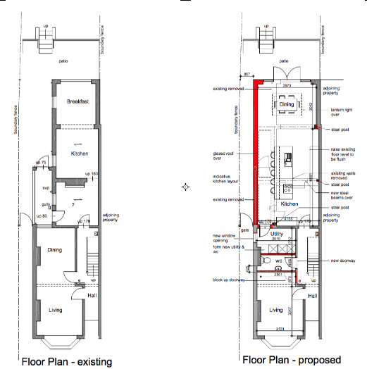 Ground floor reconfiguration