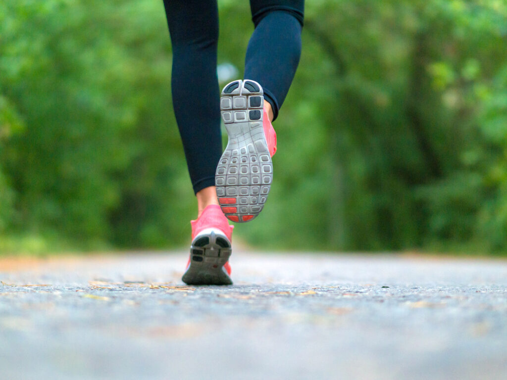 Exercising at home with a run