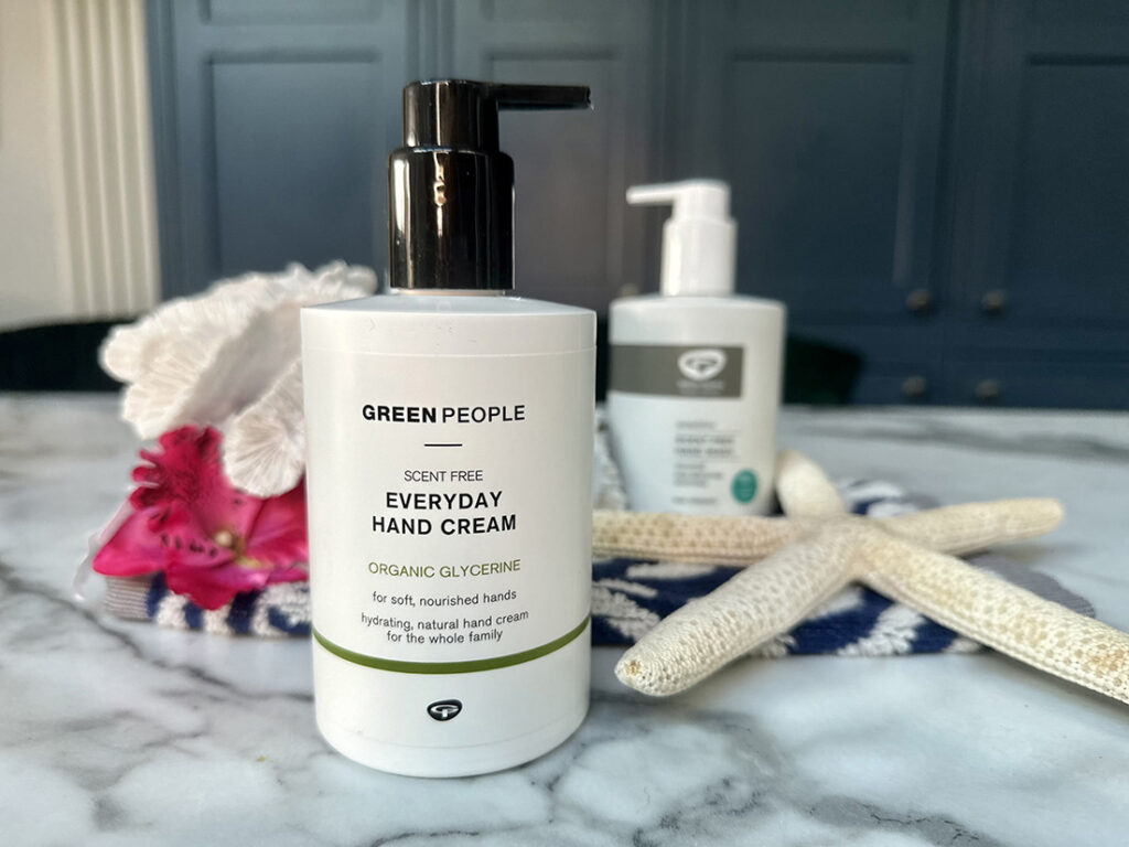 Green People hand washes and hand cream