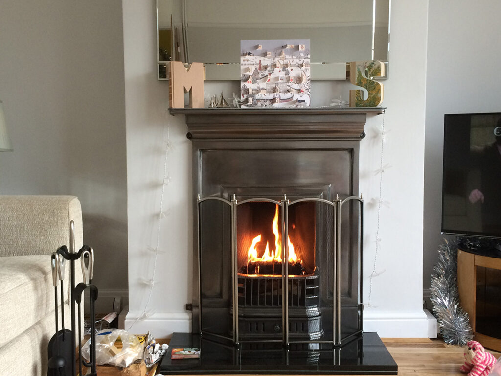 Fireplace in Sarah's previous home