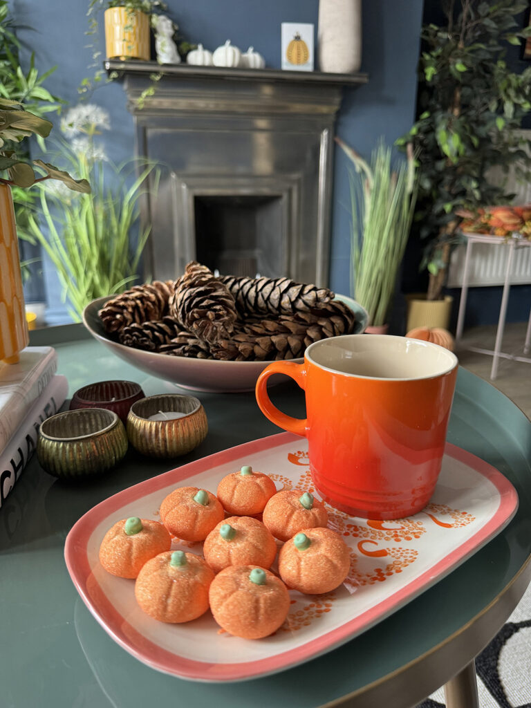 coffee table decor in Sarah's home